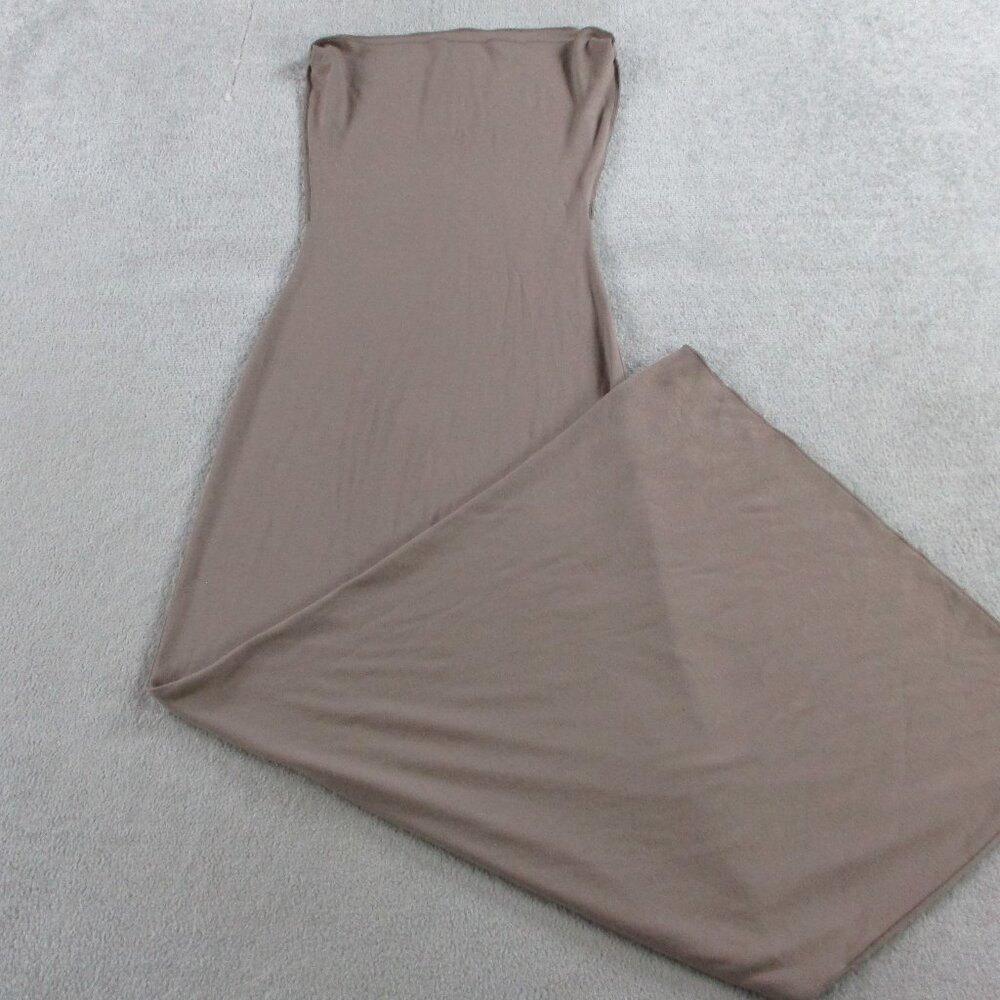 SKIMS Tube Dress Womens Medium Tan Brown Long Maxi Stretch Soft NWOT - Picture 2 of 9